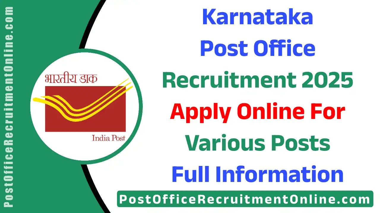 Karnataka Post Office Recruitment 2025