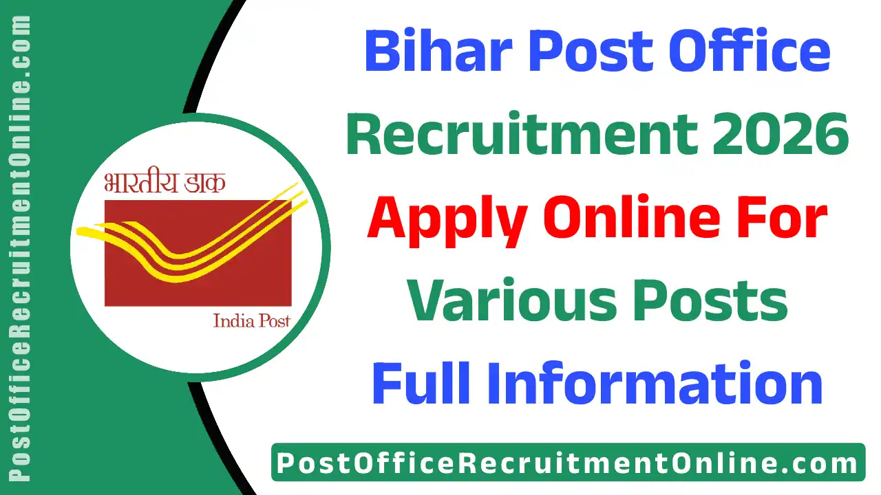 Bihar Post Office Recruitment 2026