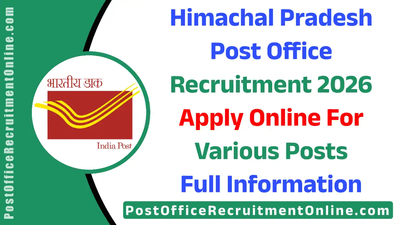 Himachal Pradesh Post Office Recruitment 2026